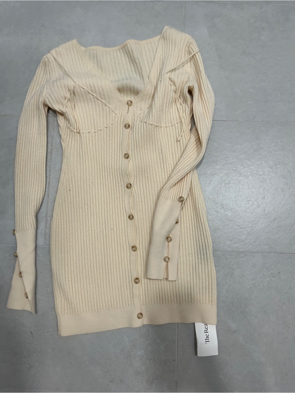Lauris Long Sleeve Merino Wool Mini Sweater Dress JACQUEMUS - Picture 5 of 13